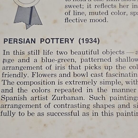 Vintage 1934 Ethelyn C Stewart Persian Pottery Fine Art Signed - Picture 12 of 13